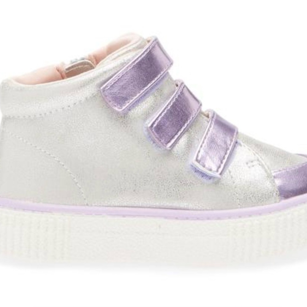 Harper Canyon Girls Metallic High-Top Sneakers Size 9 NEW